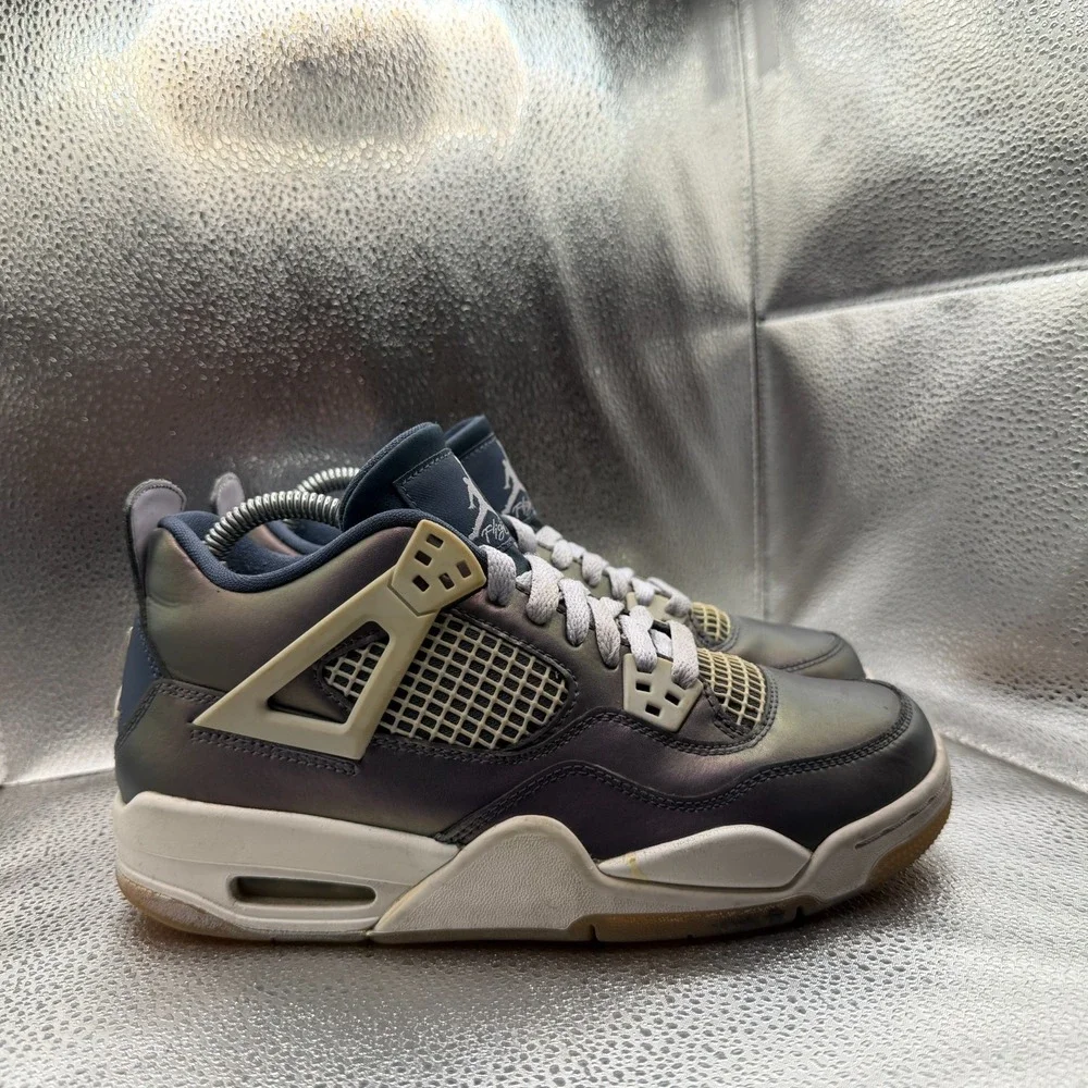 Size 6.5Y Air Jordan 4 Retro Monsoon‎ Blue Kids Athletic Sneakers BQ9043-400